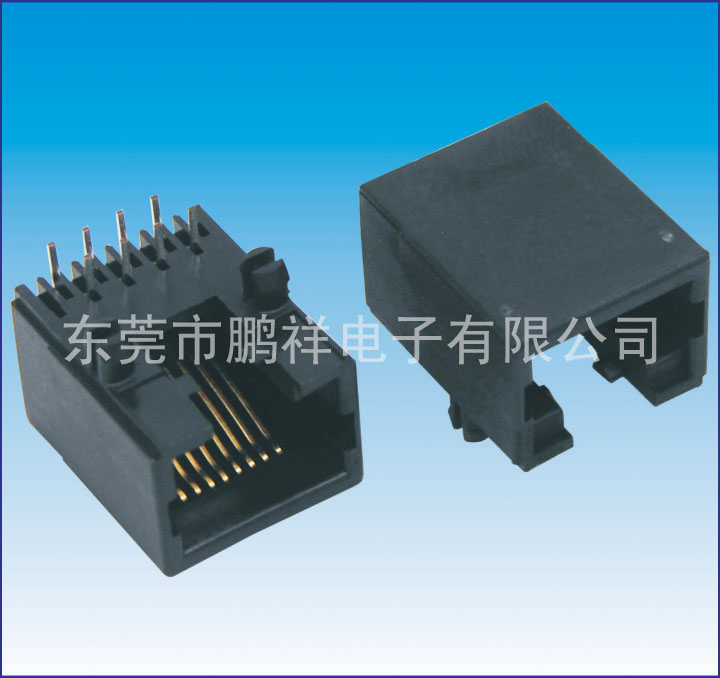 RJ45系列，8P8C&nbsp;90度全塑