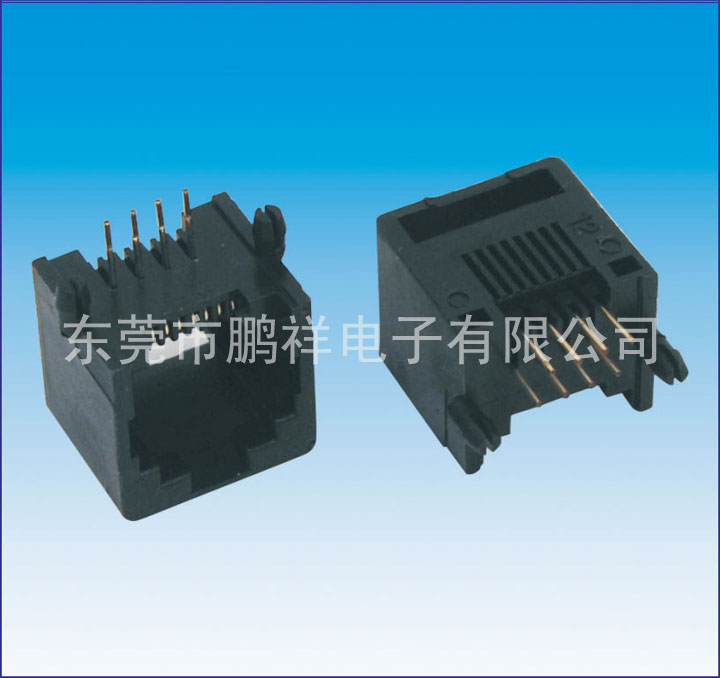 RJ45系列，8P8C&nbsp;全塑&nbsp;圓針