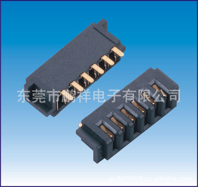 2500系列，2.5mm間距電池座母座SM