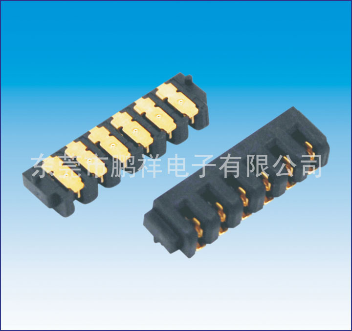 002系列，2.0mm電池母座6PIN